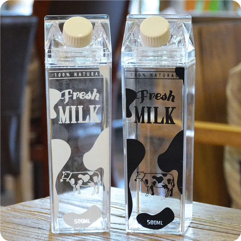 500ml Cute Animal Boba Flask Bottles