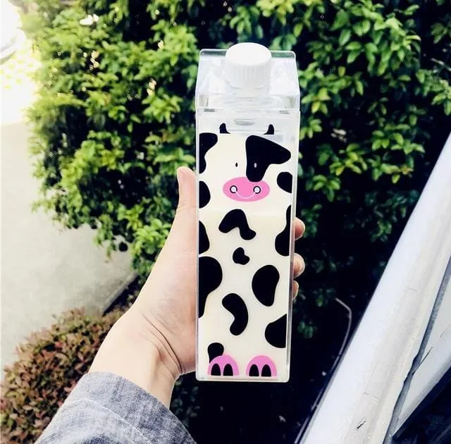 500ml Cute Animal Boba Flask Bottles