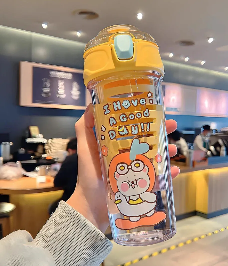 520ml Cute Cartoon Design Water Bottle for Kids