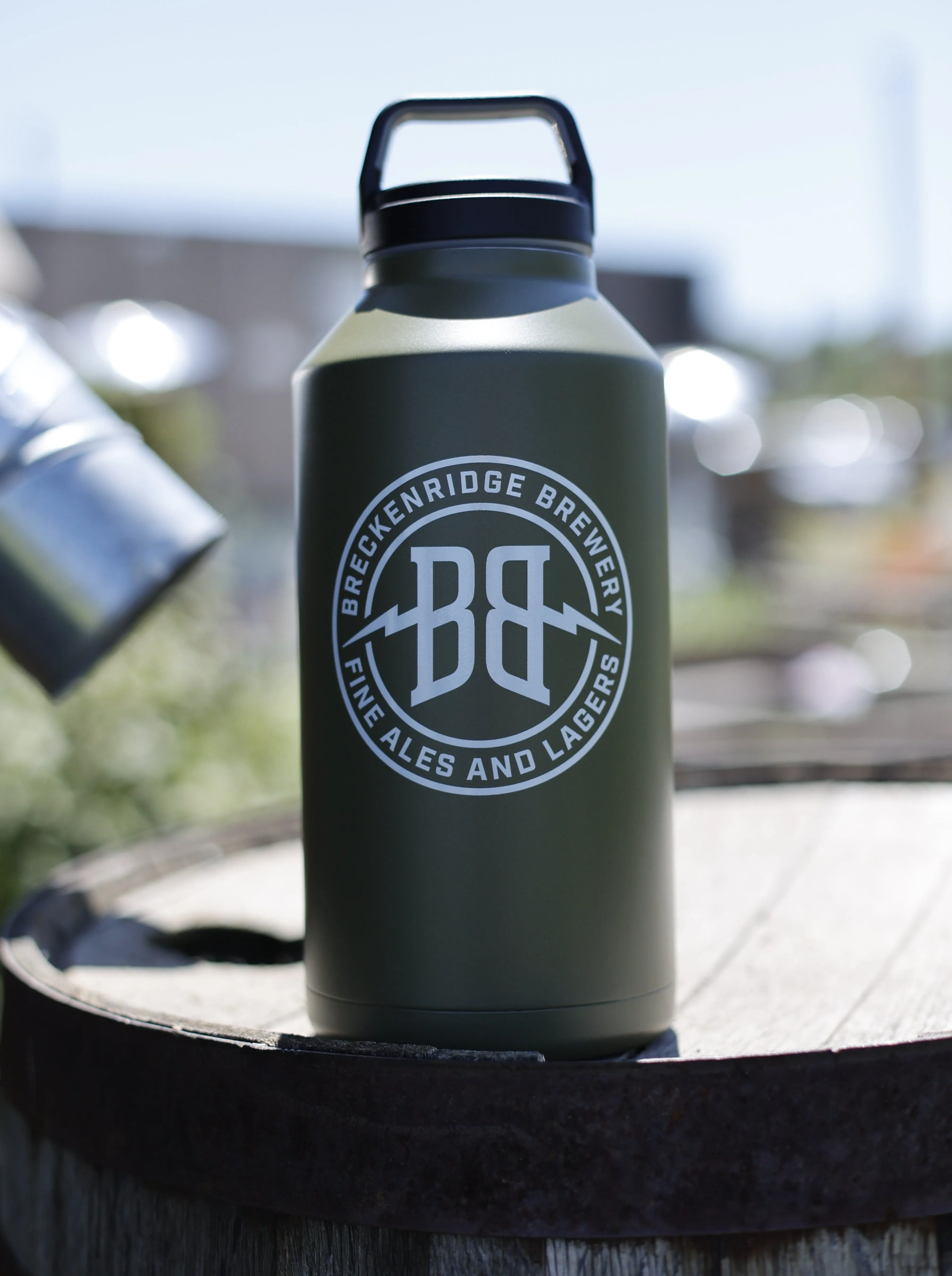 64oz Shine Growler - Military Green