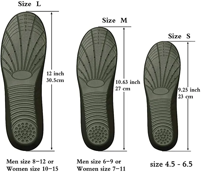 Amitataha | Memory Foam Insoles, Providing Excellent Shock Absorption and Cushioning for Feet Relief | Black