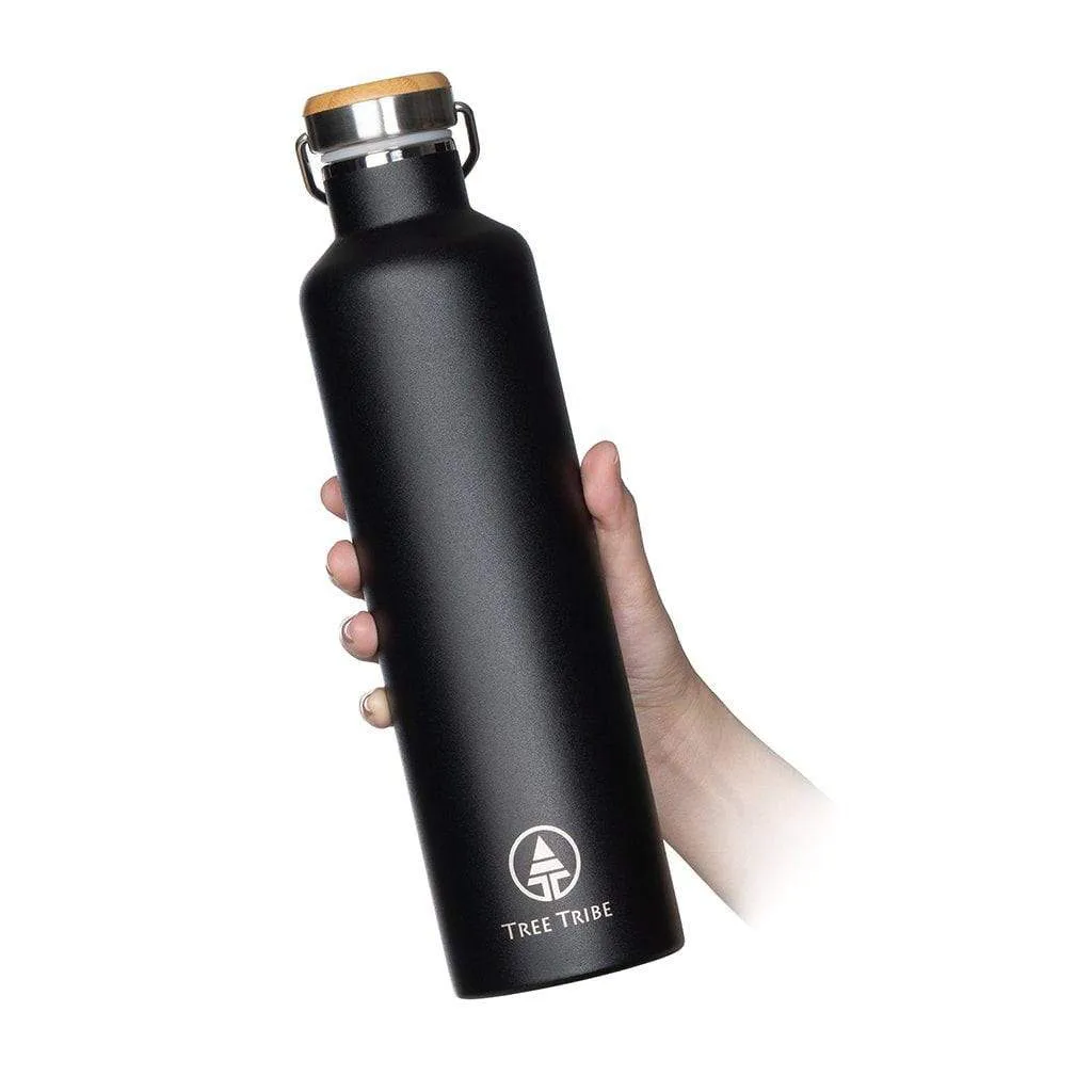 Black 1 Liter Water Bottle (34 oz)