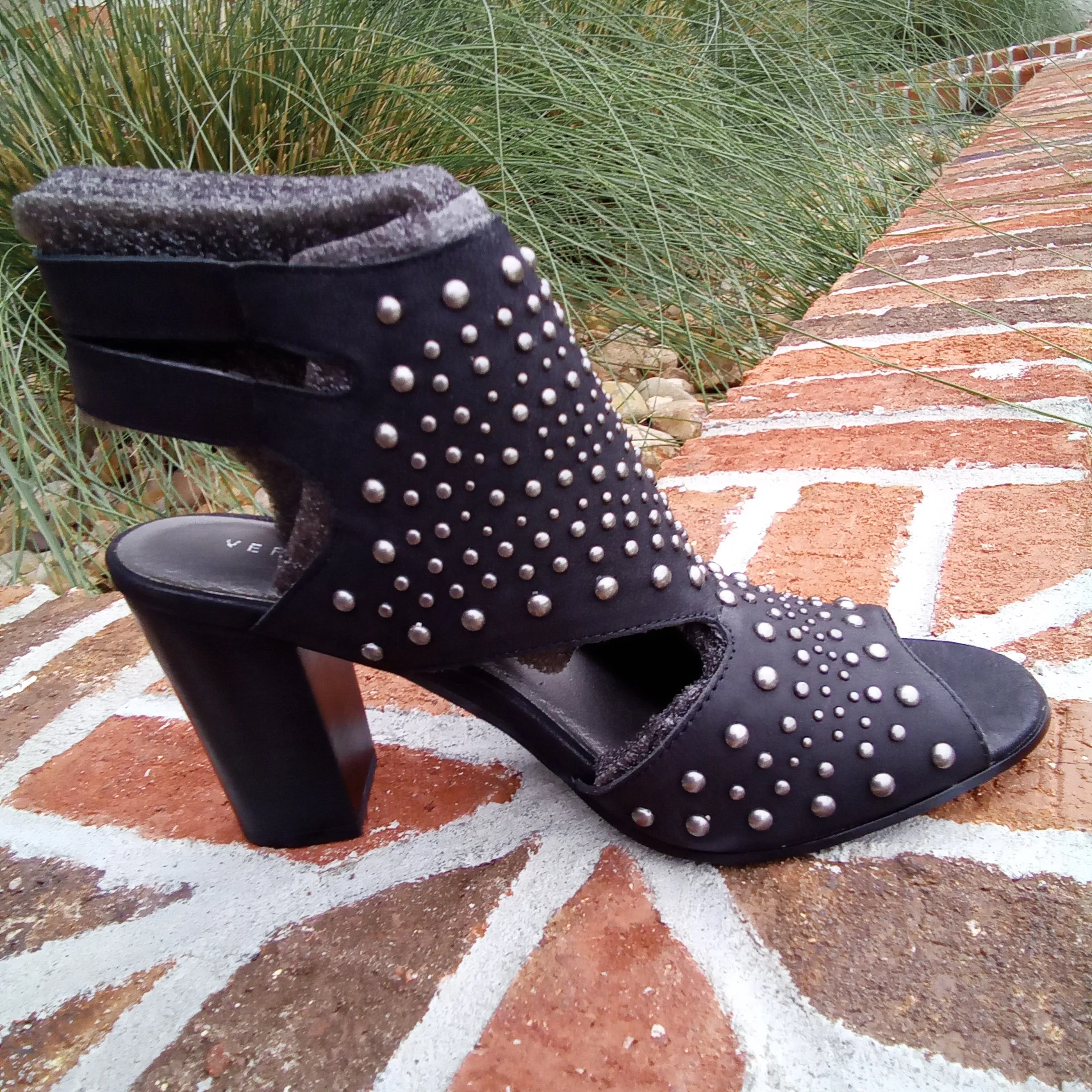 Black Studded Dress Sandals | Very Volatile Anamaria