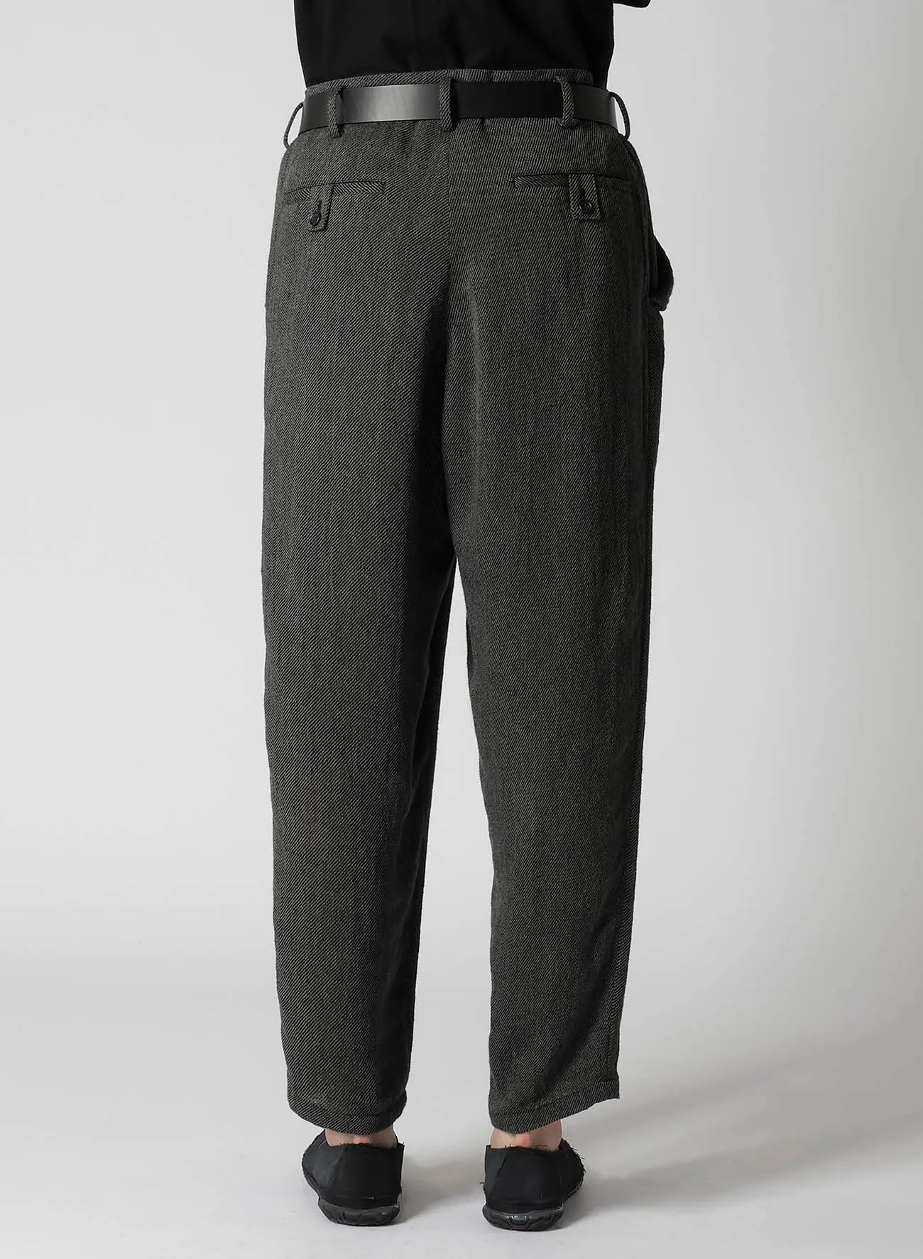 C/SOFT TWEED M-SEAM FLAP POCKET PANTS