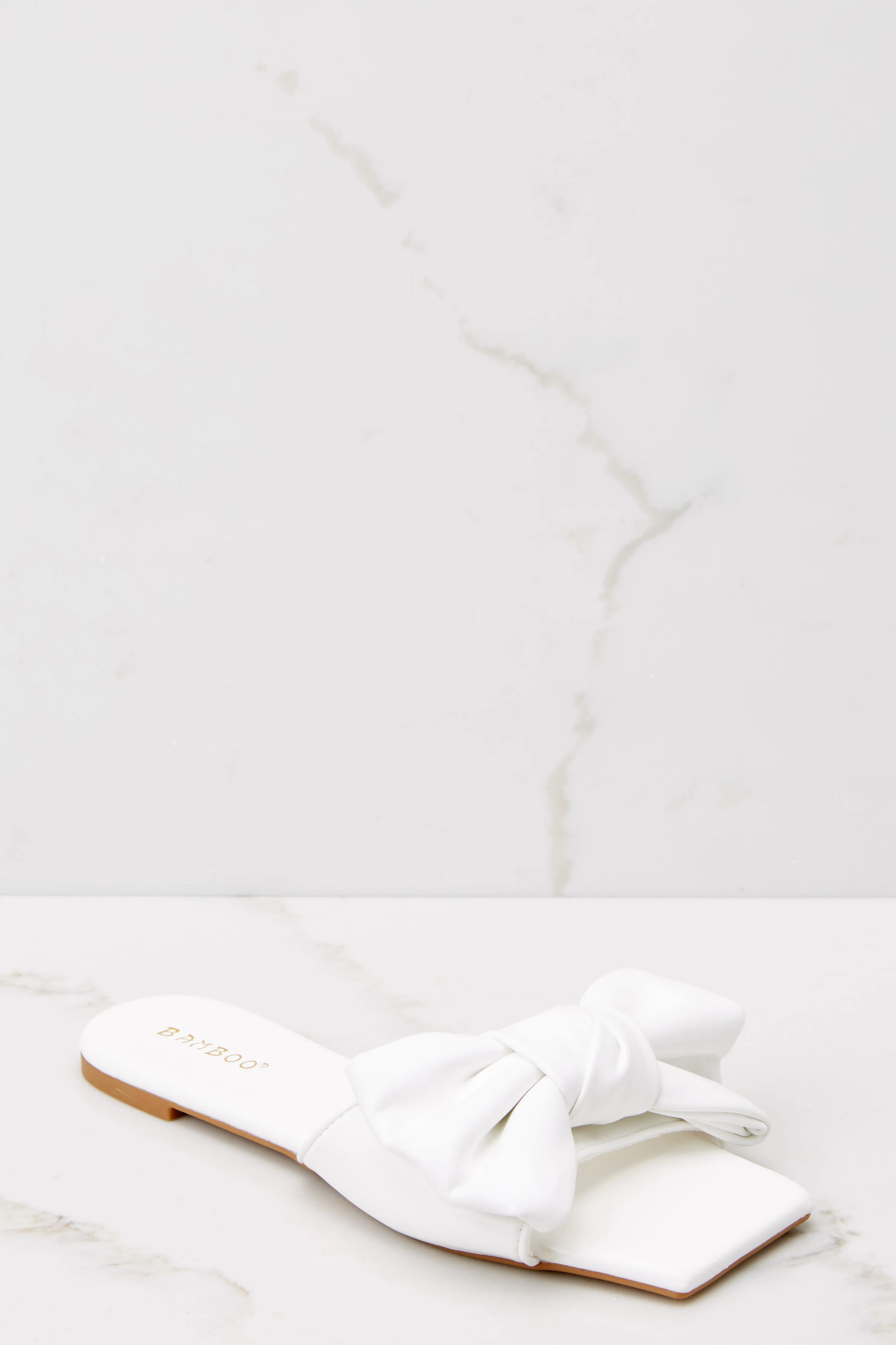 Cupid's Bow White Sandals