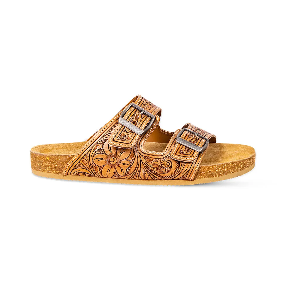 Darla Trail Hand-Tooled Sandals