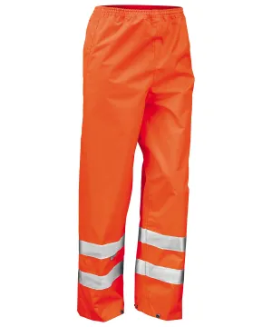 Fluorescent Orange - Safety high-viz trousers