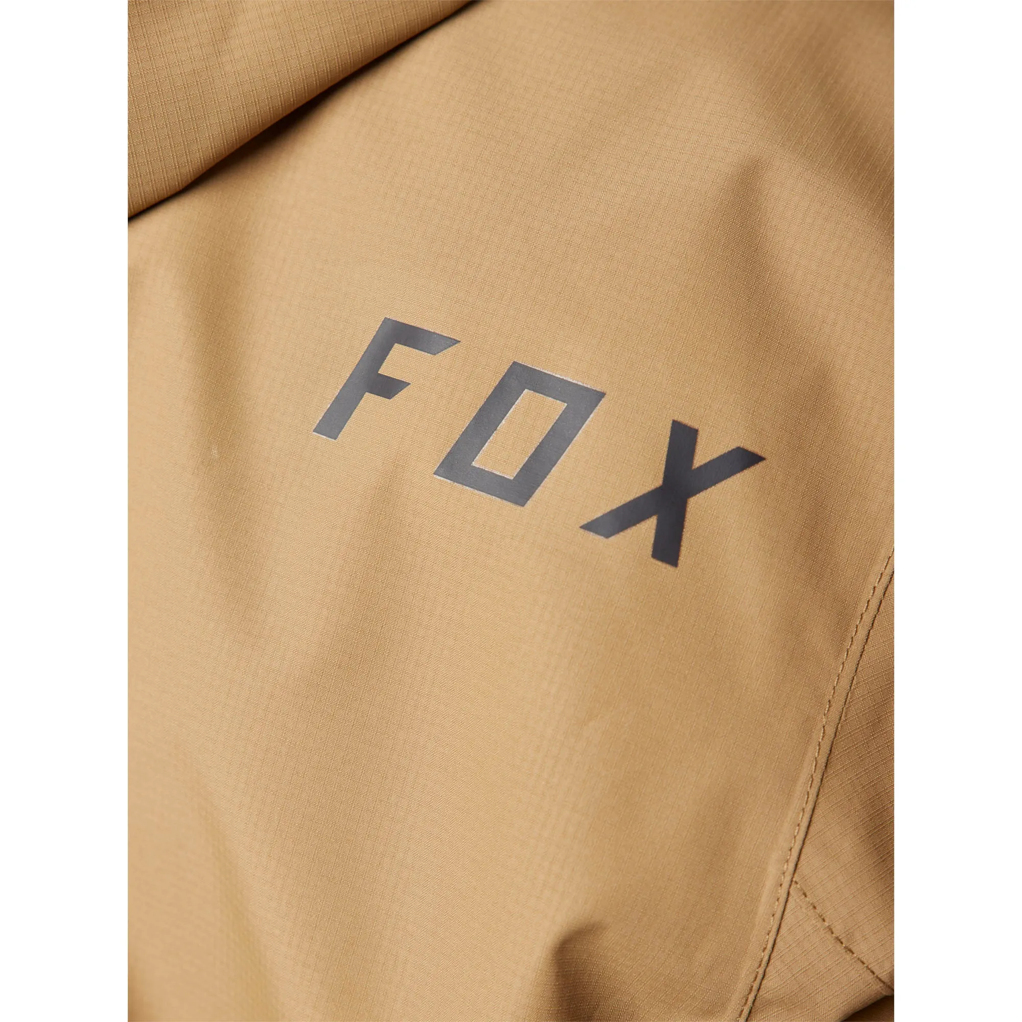 Fox Racing  Mens Ranger Offroad Packable Rain Jacket Waterproof Pocket Dark Khaki