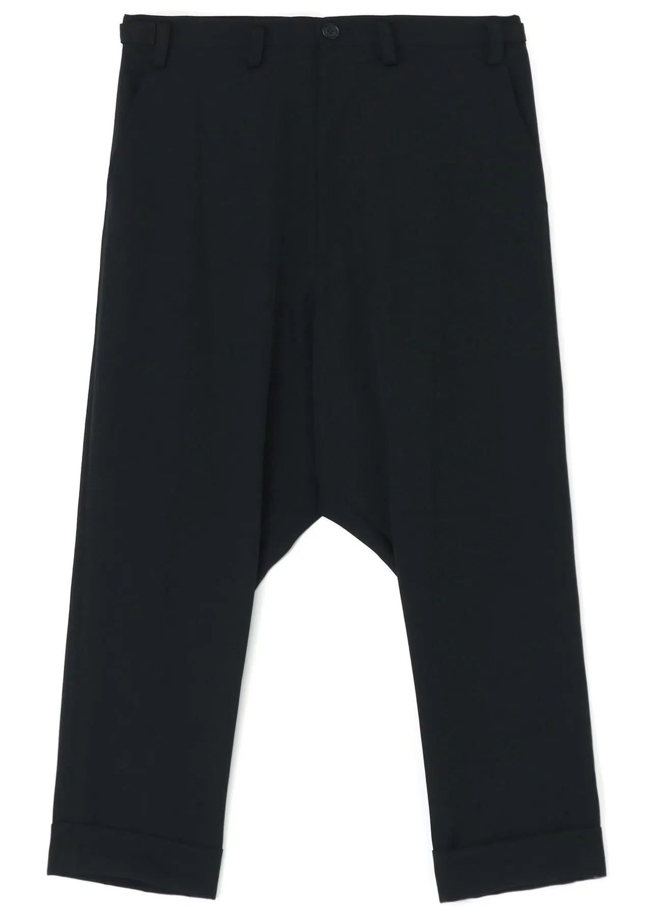 GABARDINE DROP CROTCH PANTS