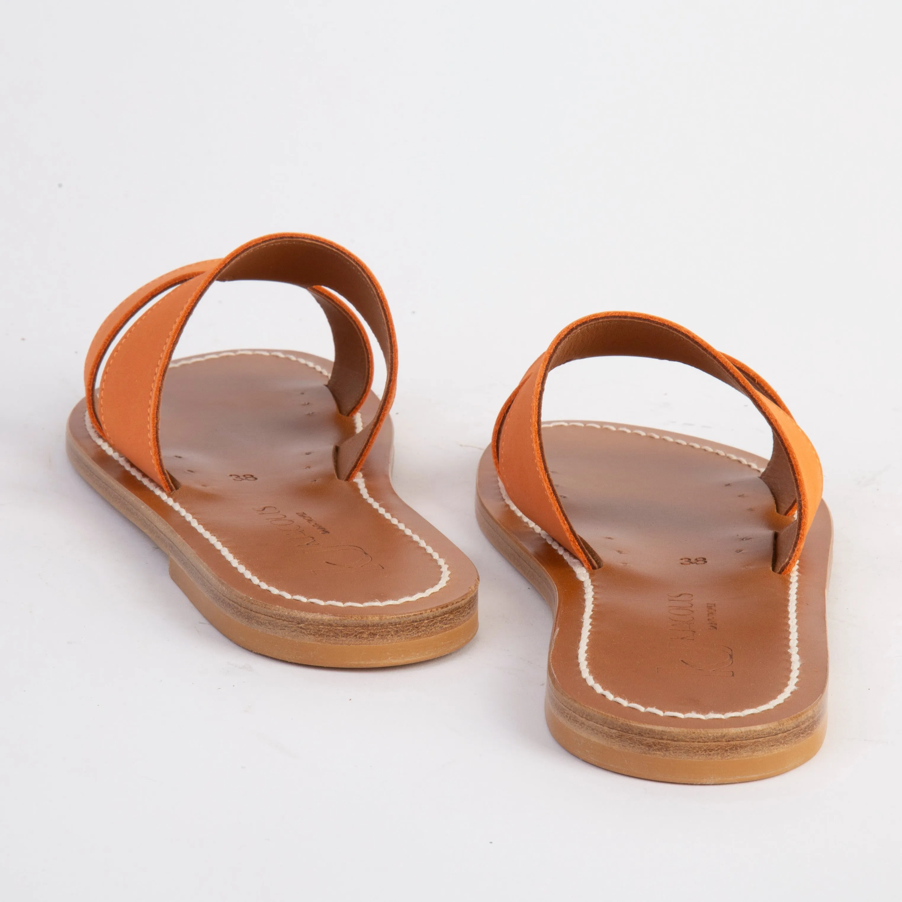 K.JACQUES SANDALS - MENANDRE - NABUK ORANGE