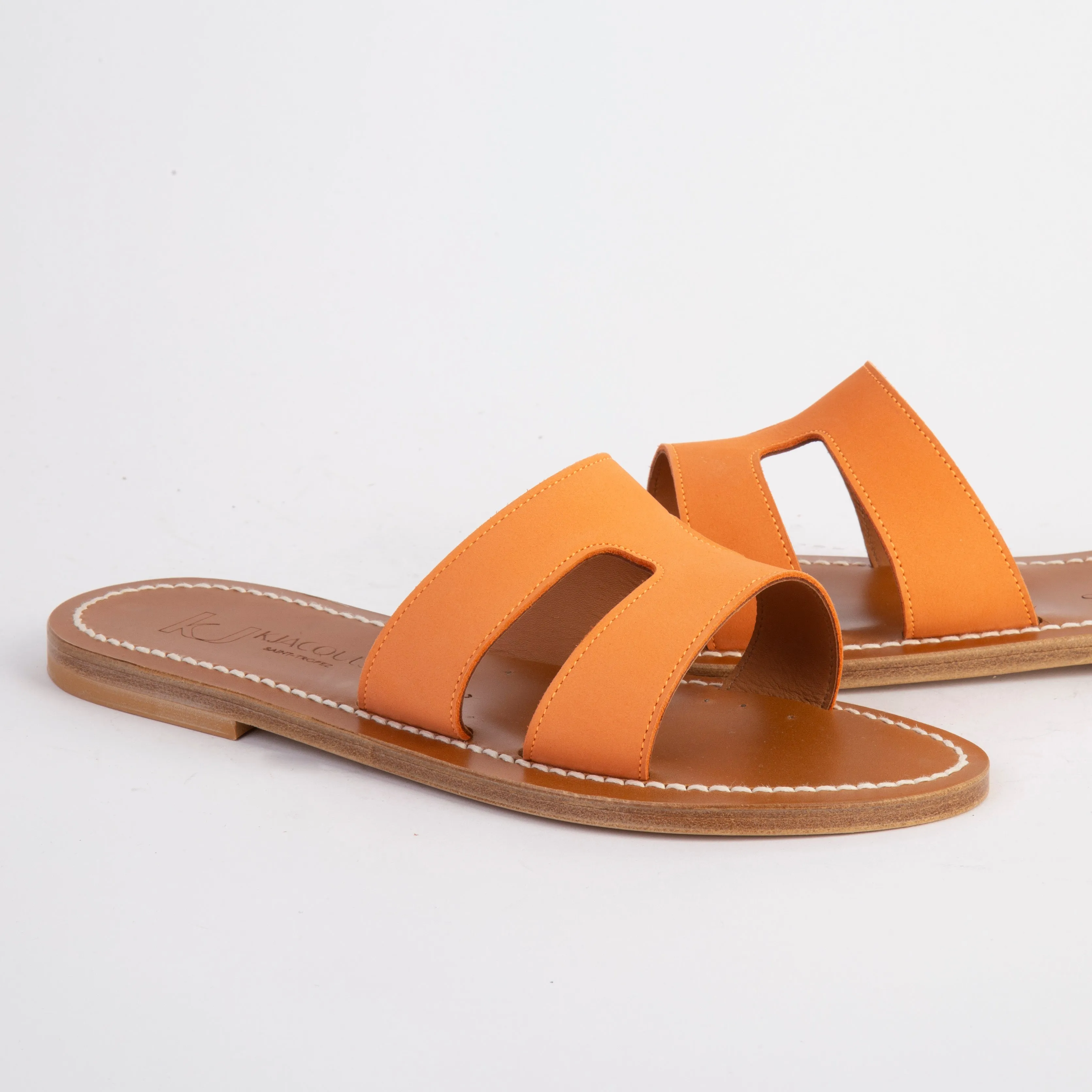 K.JACQUES SANDALS - MENANDRE - NABUK ORANGE