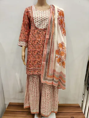 Marigold kurta pant with dupatta