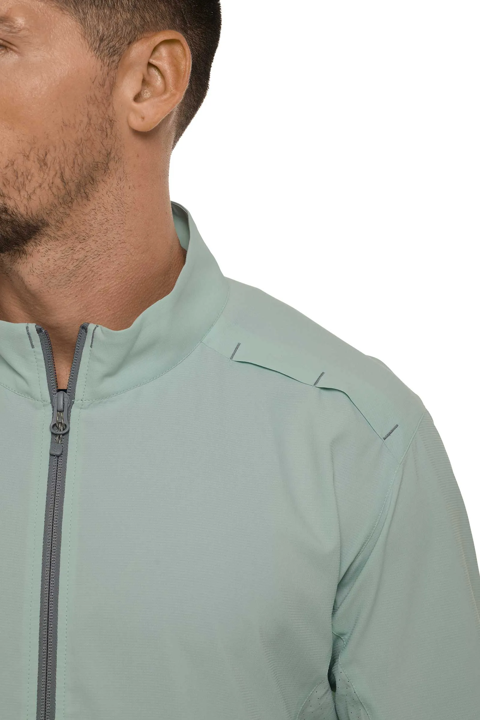 Men's Arcadian Packable Sunblock Jacket | Misty Aqua