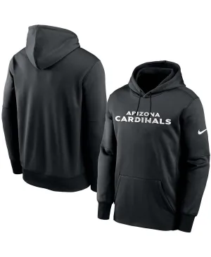 Men's Black Arizona Cardinals Fan Gear Wordmark Performance Nike Pullover Hoodie