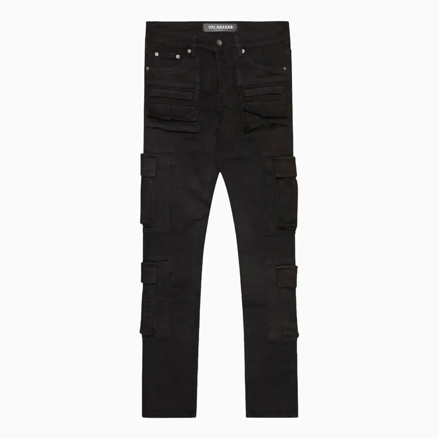 Men's General Black Washed Skinny Pant