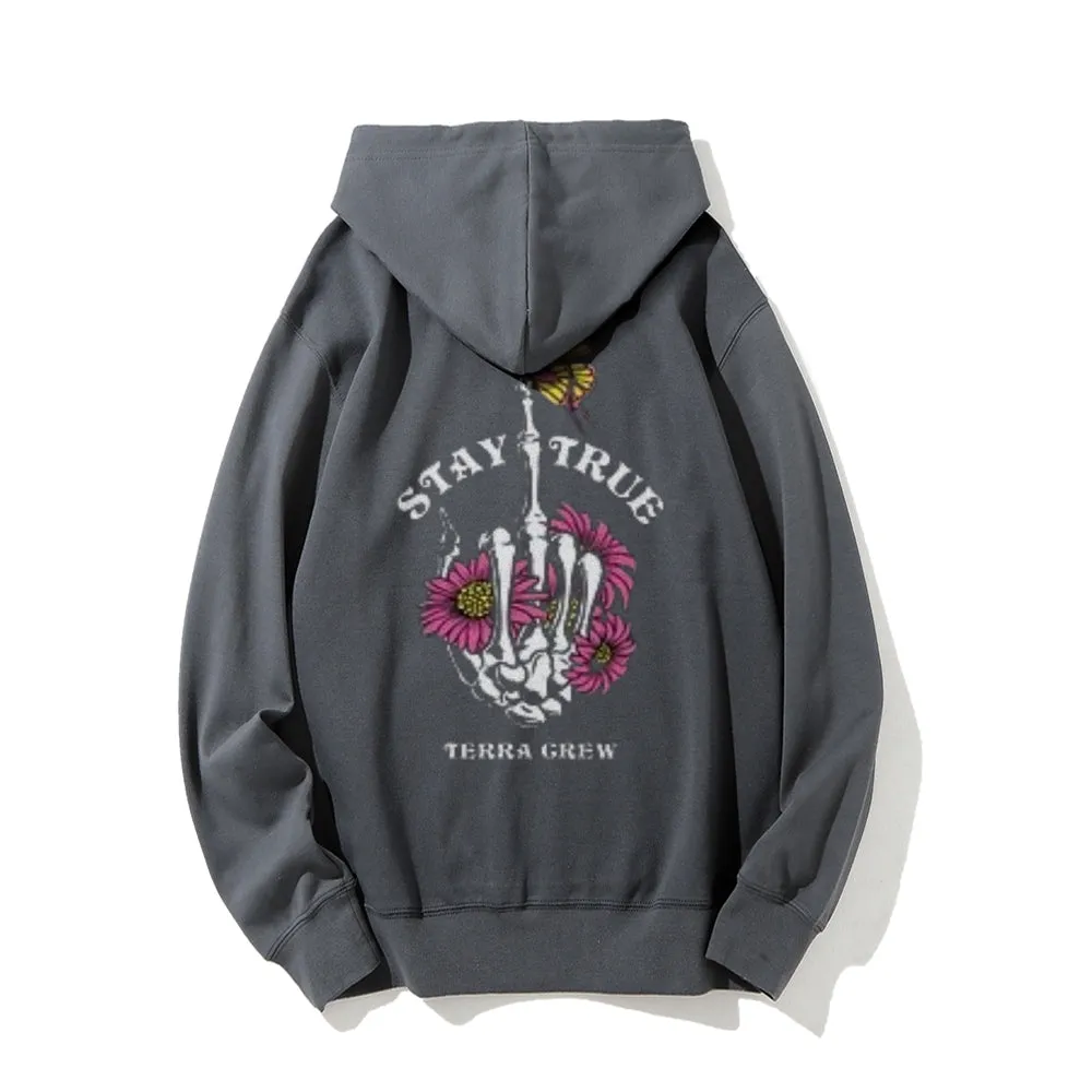 Mens STAY TRUE Graphic Hoodies