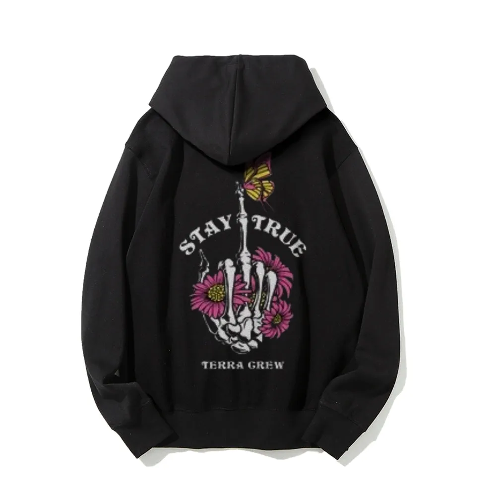 Mens STAY TRUE Graphic Hoodies