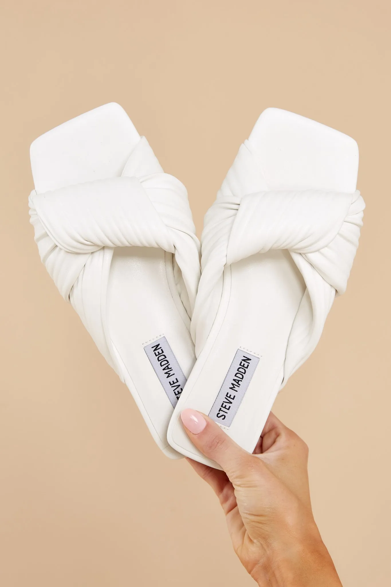 Mentor White Sandals