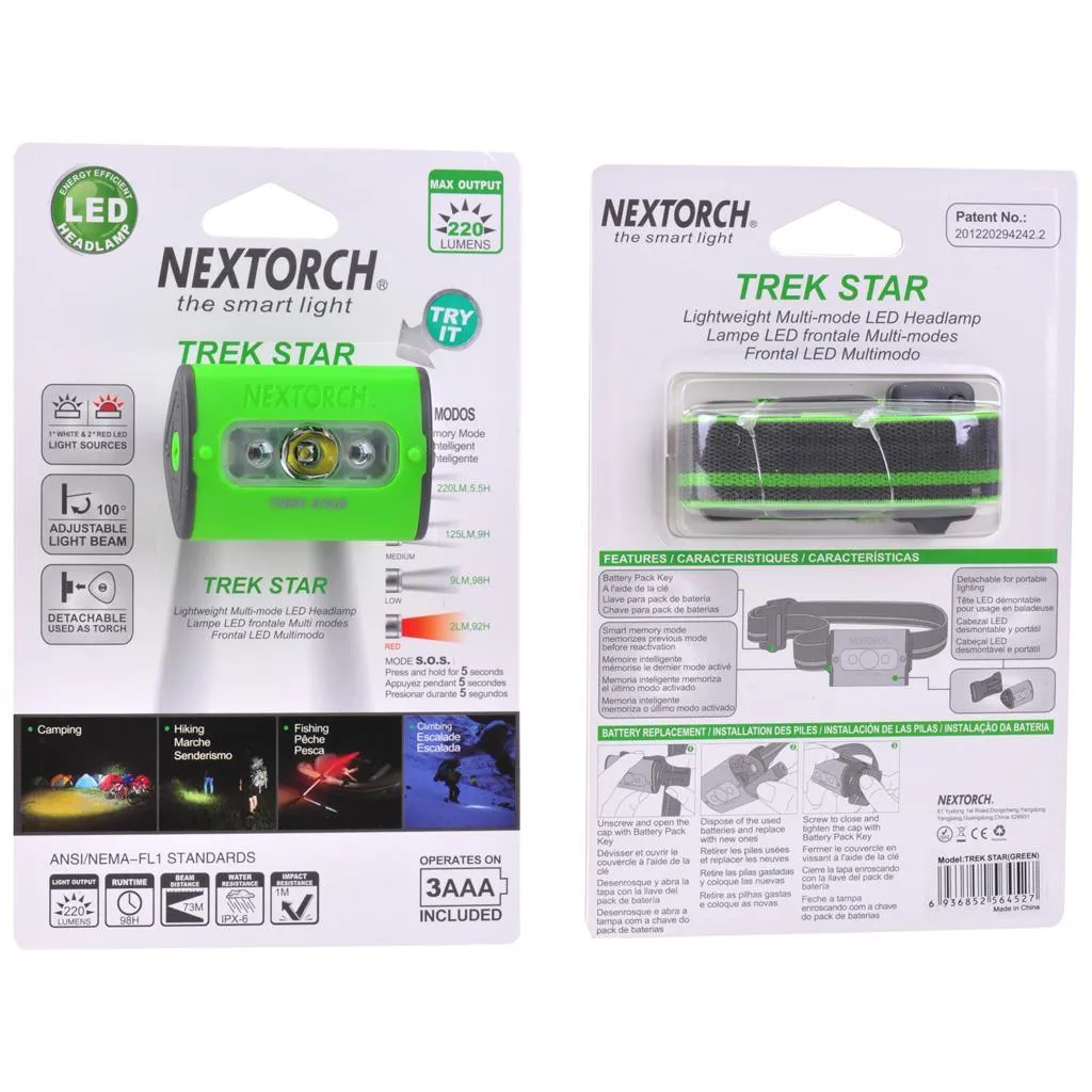 Nextorch Trek Star Headlamp Green