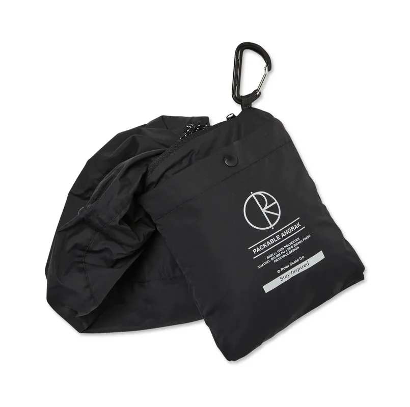 Polar Skate Co - Packable Anorak - Black