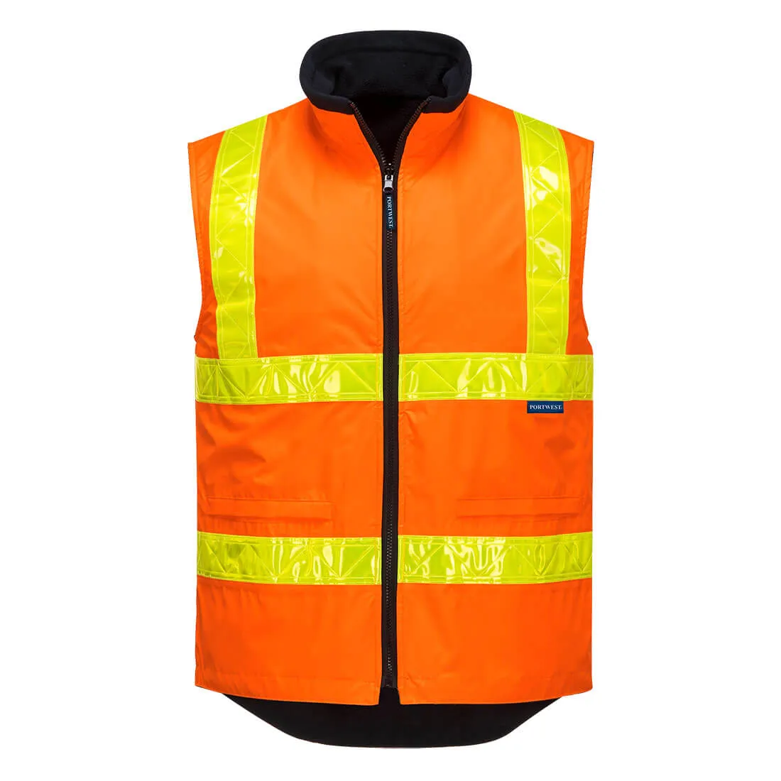 Portwest Polar Fleece Vest with Micro Prism Tape (MY214)