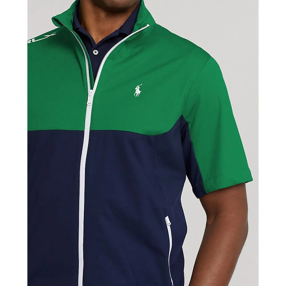 RLX Ralph Lauren Stratus Packable Full Zip Golf Jacket - French Navy/Cruise Green