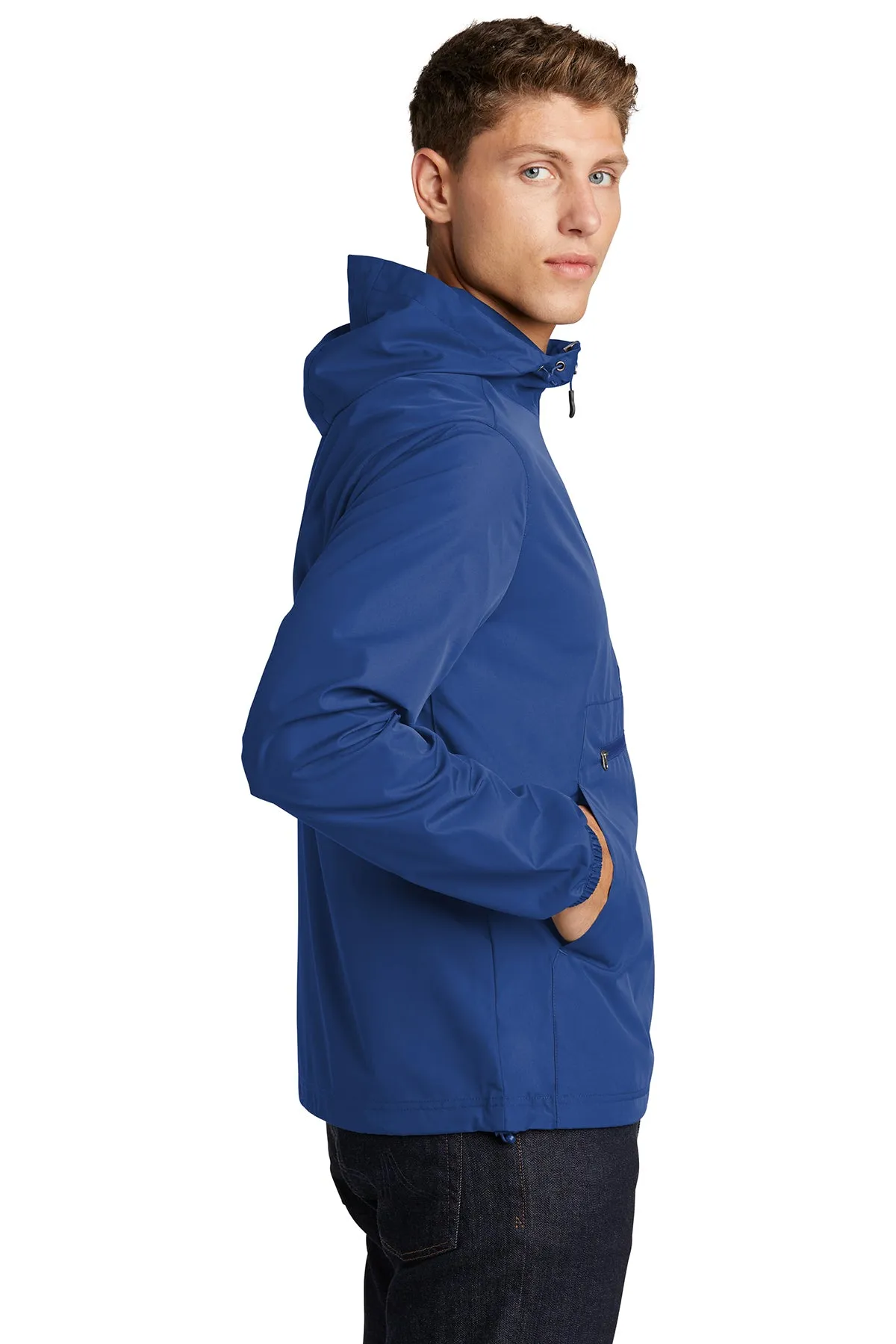 Sport-Tek Packable Custom Anorak Jackets, True Royal