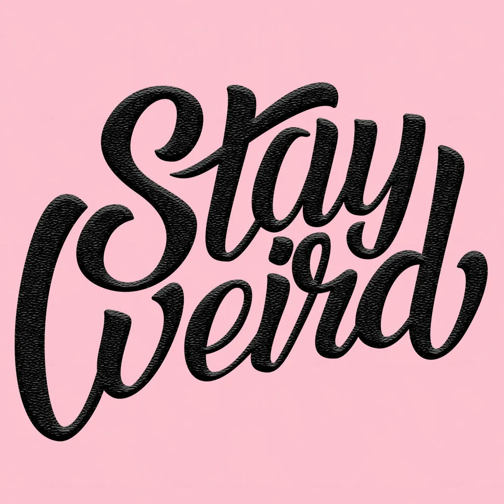 Stay Weird Windbreaker Jacket | Pink