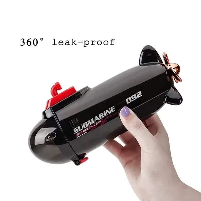 Submarine Shape Leak Proof BPA Free Water Bottle for Kids - 380ml