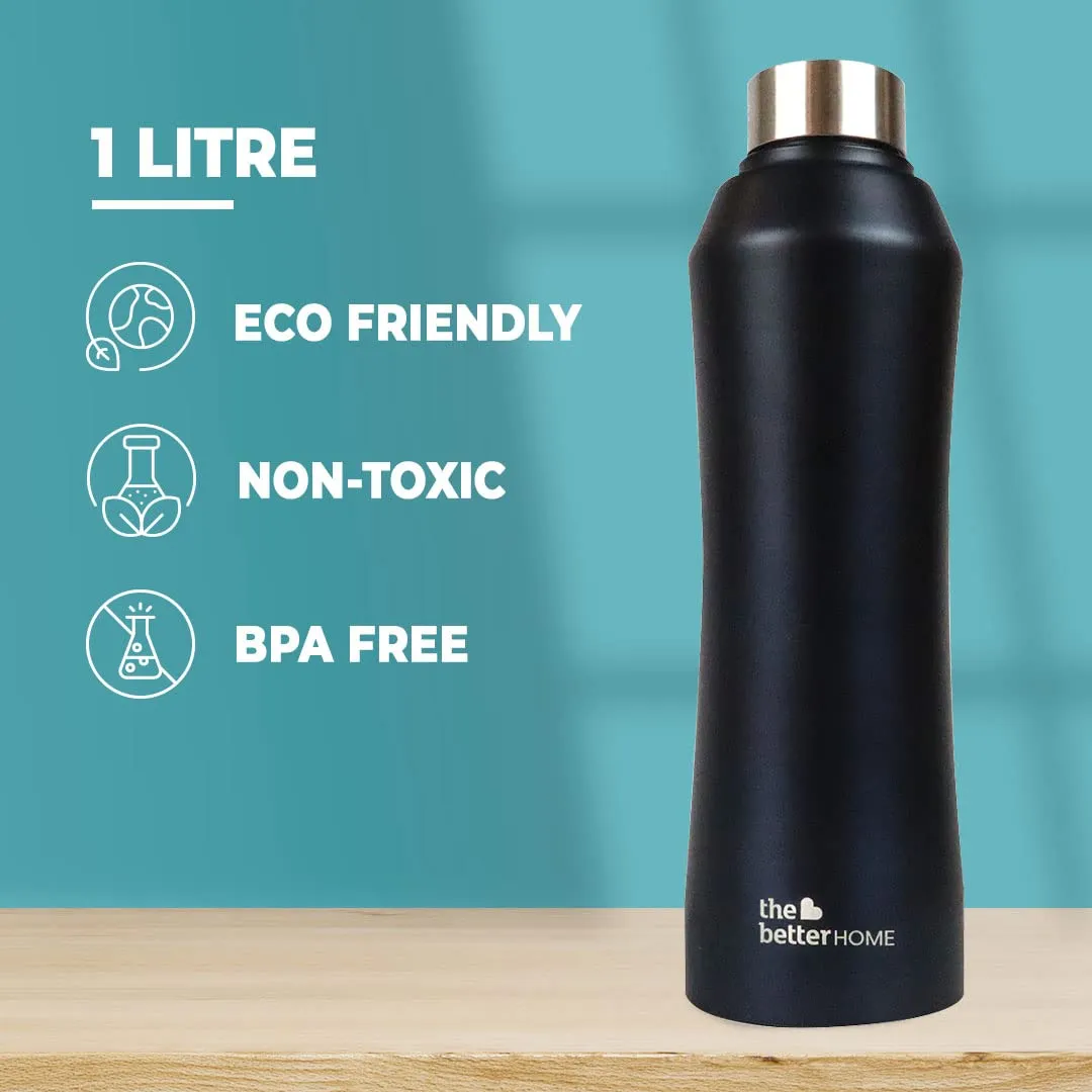 The Better Home Steel Water Bottle (1 Litre) Water Bottle For Kids School | Water Bottle For Home | Leak- Proof BPA Free | Gym Water Bottle | Water Bottle For Office | Aesthetic Water Bottle