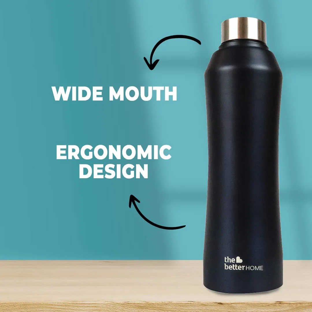 The Better Home Steel Water Bottle (1 Litre) Water Bottle For Kids School | Water Bottle For Home | Leak- Proof BPA Free | Gym Water Bottle | Water Bottle For Office | Aesthetic Water Bottle