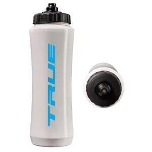 TRUE Hockey White Squeeze Top Water Bottle