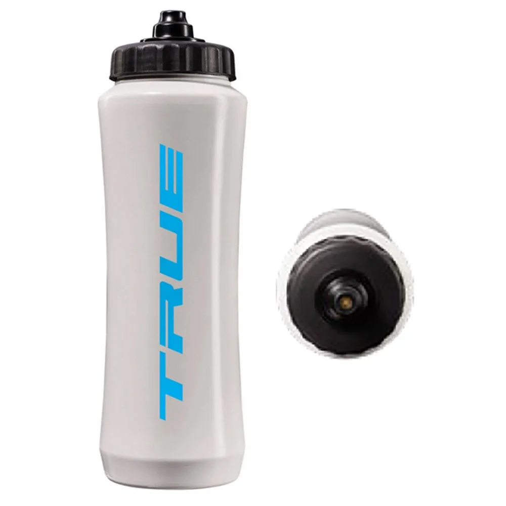 TRUE Hockey White Squeeze Top Water Bottle