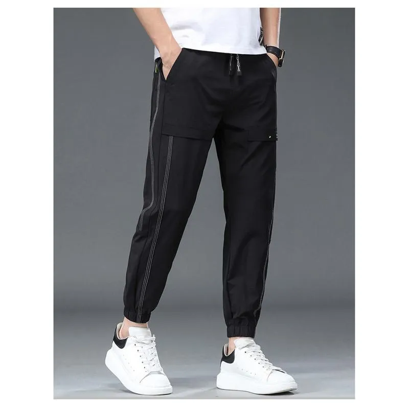 Versatile Elasticity Elastic Waist Pants