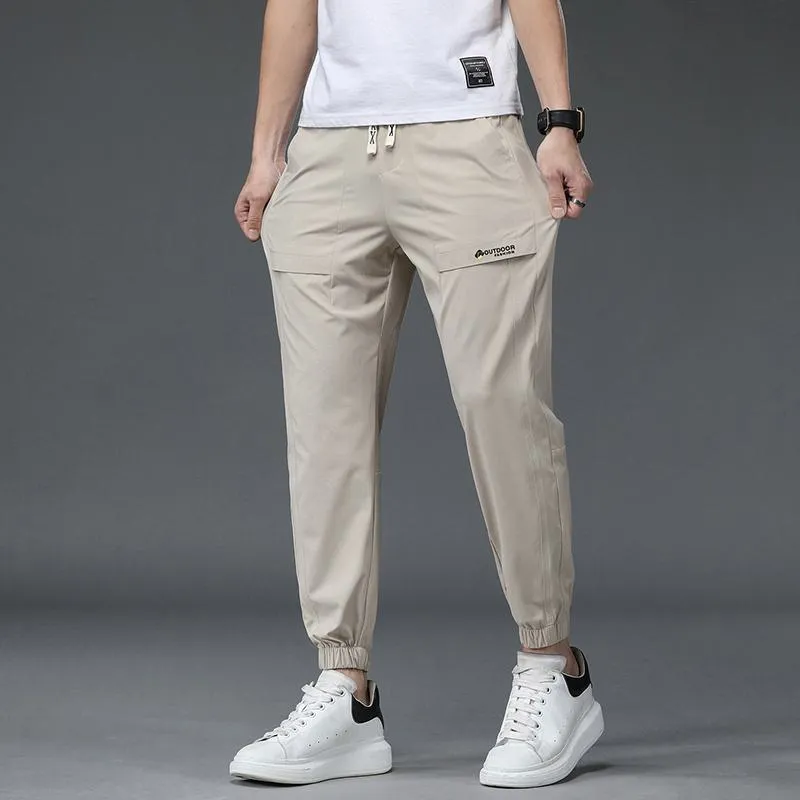 Versatile Elasticity Elastic Waist Pants