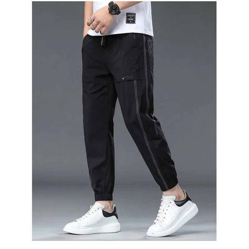 Versatile Elasticity Elastic Waist Pants