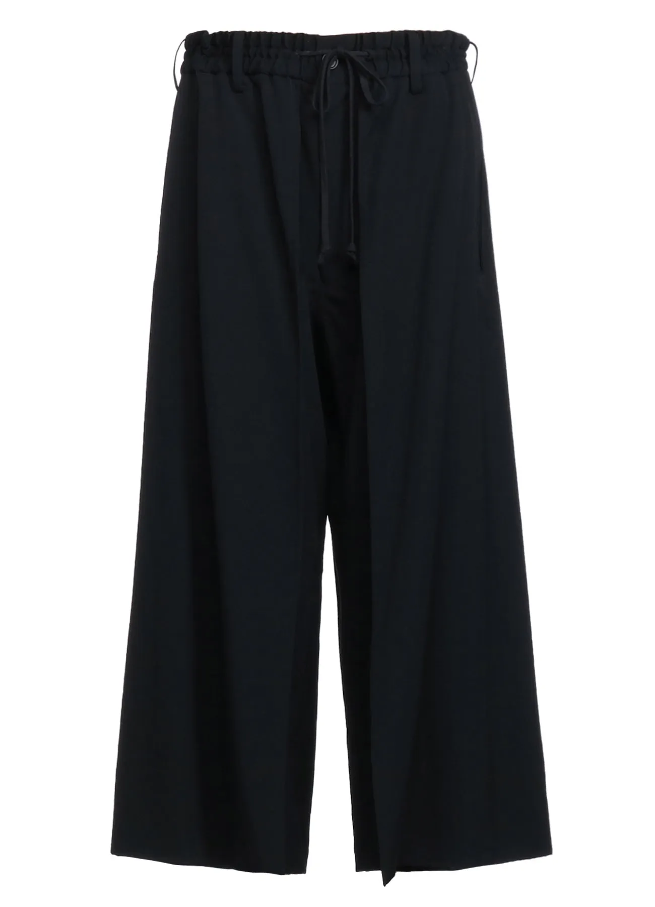 WASHER FINISHED WOOL GABARDINE LAYERED PANTS