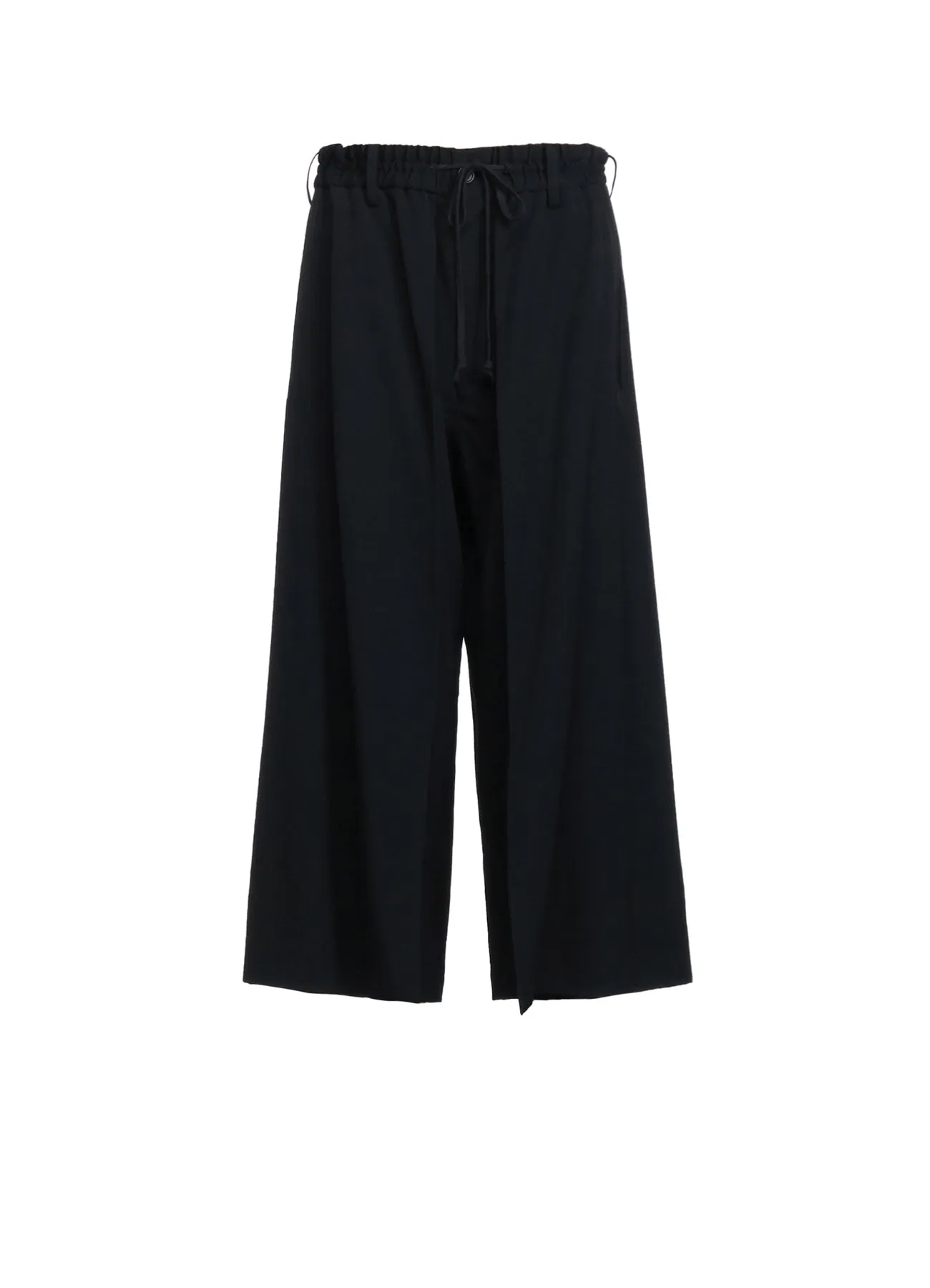 WASHER FINISHED WOOL GABARDINE LAYERED PANTS