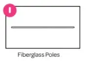 12-Foot Fiberglass Trampoline Poles 1
