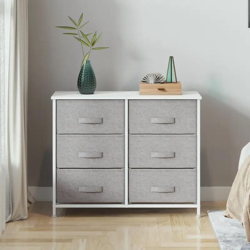 3-Tier Fabric Storage Cabinet – 6-Drawer Modular Organizer For Small Spaces 1