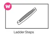 Adjustable Safety Ladder With Non-Slip Steps For Trampolines 1