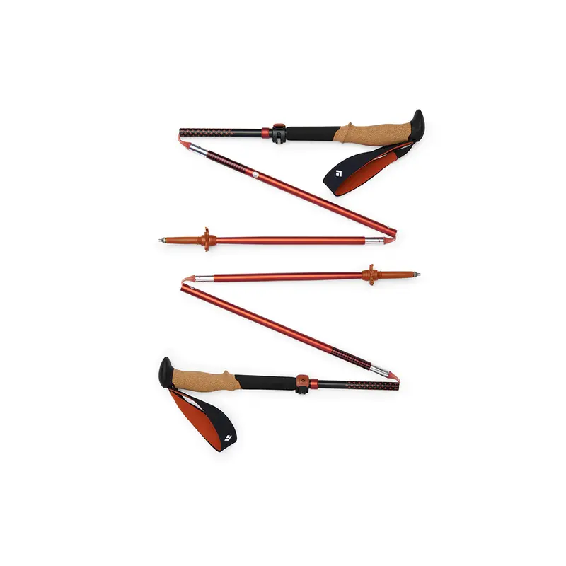 Black Diamond Pursuit Flz Adjustable Trekking Poles – Black/Octane 1