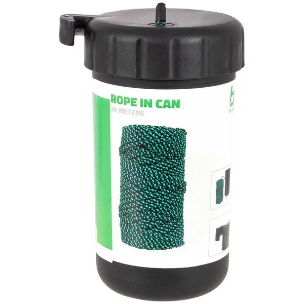 Bo-Camp 30-Meter Rope-In-Can – Green & Black 1