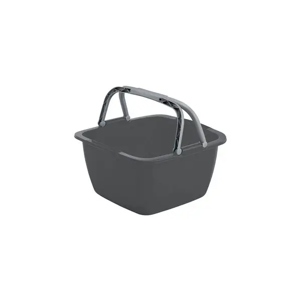 Bo-Camp Rigid Square Washing Bowl – Abs, 18.5L, Grey 1