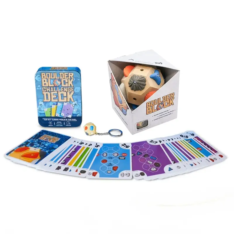 Boulder Block Challenge Deck – Interactive Climbing Strategy Card Game 1