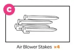 Bounce Boss Air Blower Anchoring Stakes 1