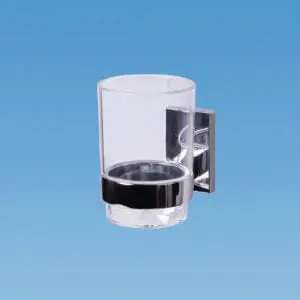 Chrome Glass Shelf And Holder Combo For Compact Spaces 1