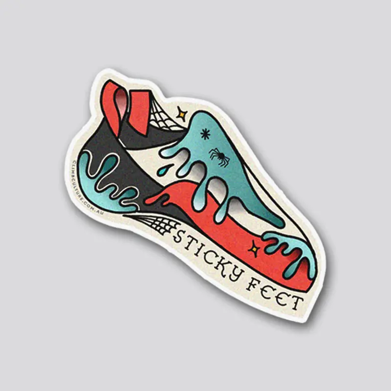 Climb Culture Sticky Feet Climbing-Themed Decal 1