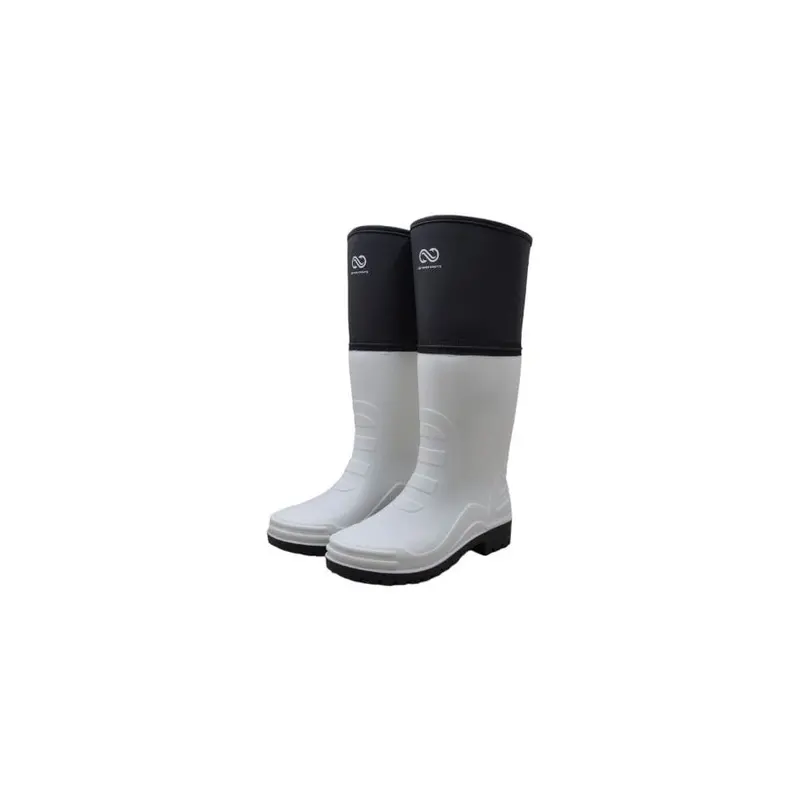Commercial Foldable Tall Work Boots – 16" Height, White, Sizes 6–13 1