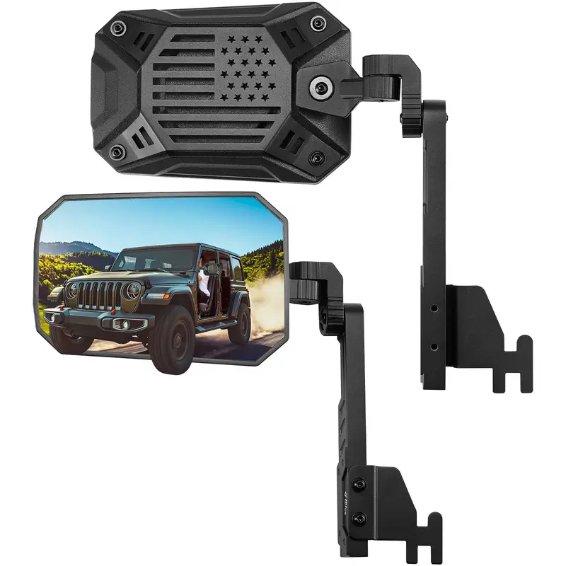 Doors-Off Side Mirrors For Jeep Wrangler Jk, Jl, And Gladiator Jt 1